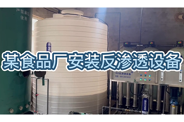 食品廠安裝反滲透設(shè)備，生產(chǎn)質(zhì)量好的食品，好水質(zhì)是前提！